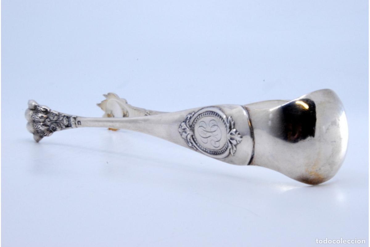 Antig&uuml;edades: Pinzas para hielo, en plata - Foto 6