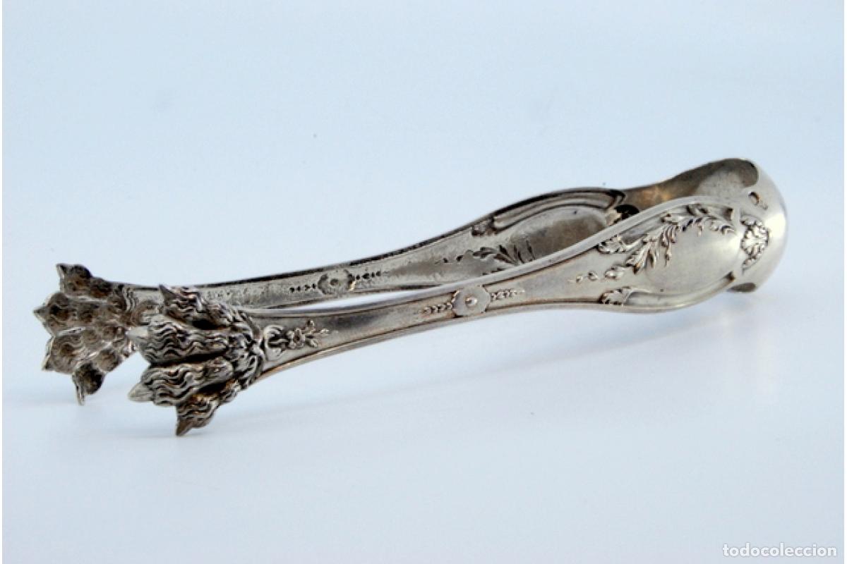 Antig&uuml;edades: Pinzas para hielo, en plata - Foto 3