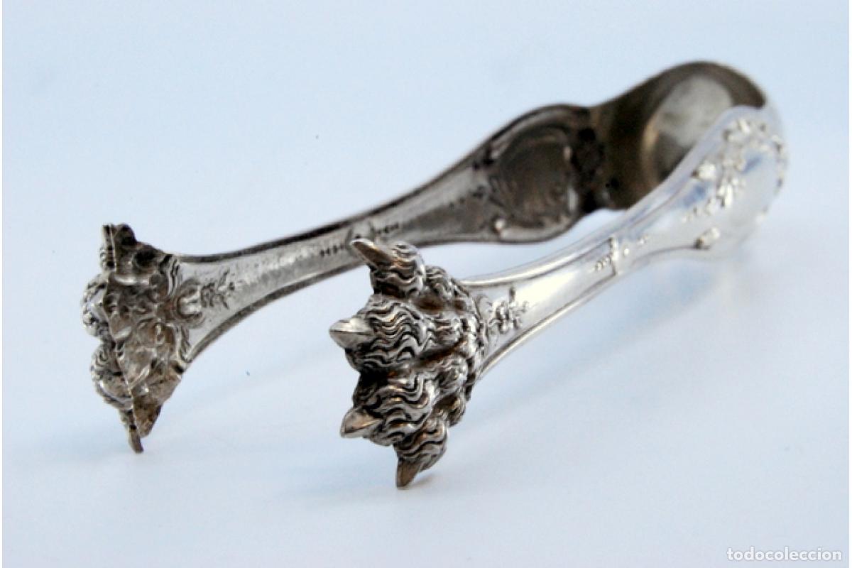 Antig&uuml;edades: Pinzas para hielo, en plata - Foto 5