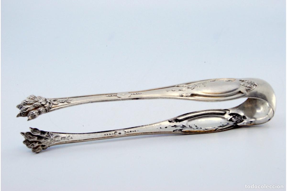 Antig&uuml;edades: Pinzas para hielo, en plata - Foto 6