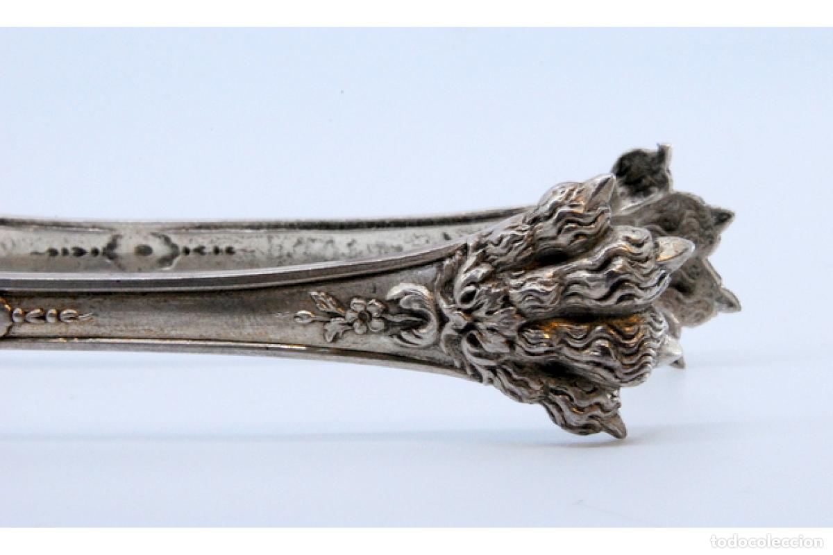 Antig&uuml;edades: Pinzas para hielo, en plata - Foto 8