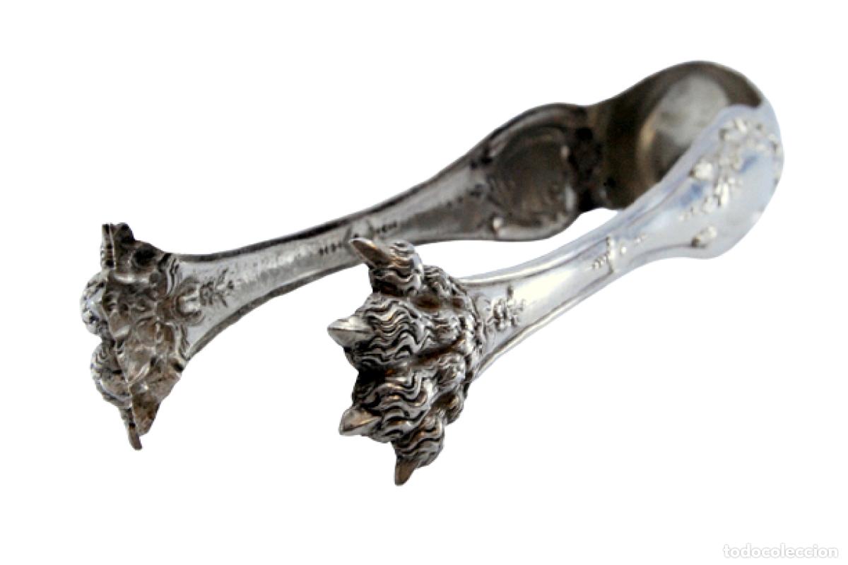 Antig&uuml;edades: Pinzas para hielo, en plata - Foto 1
