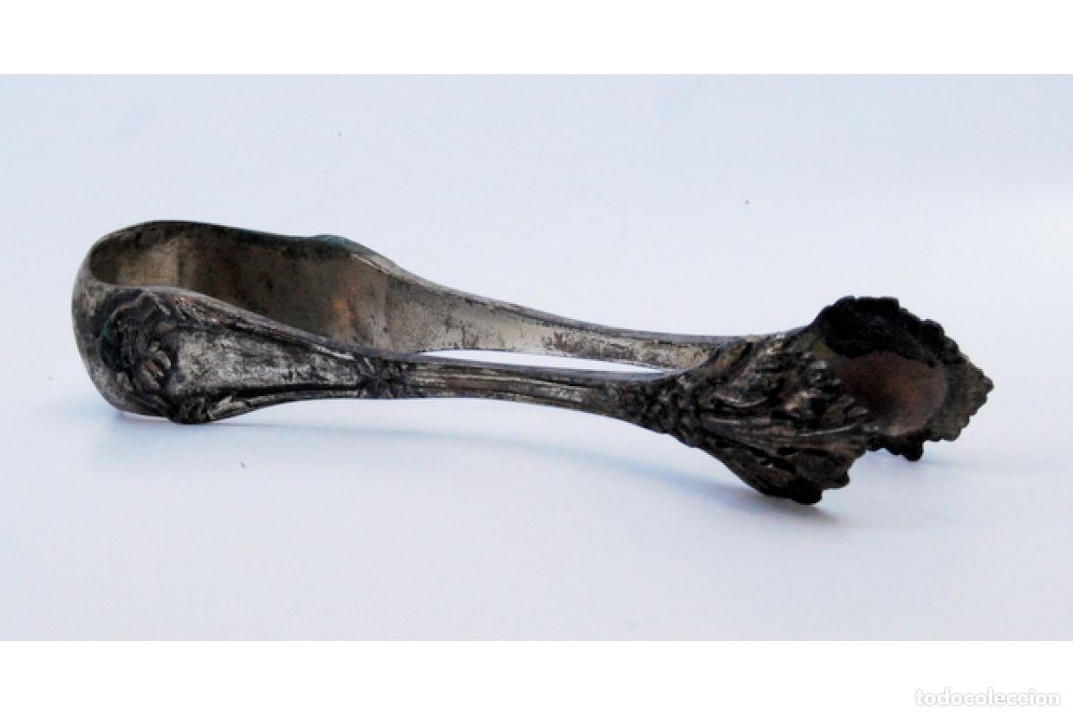 Antig&uuml;edades: Pinzas para hielo, en plata - Foto 8