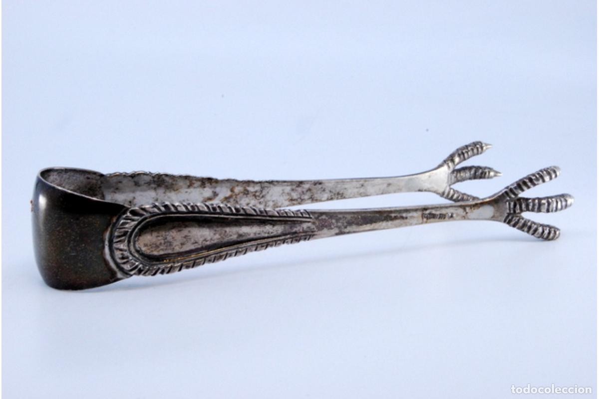 Antig&uuml;edades: Pinzas para hielo, en plata - Foto 2