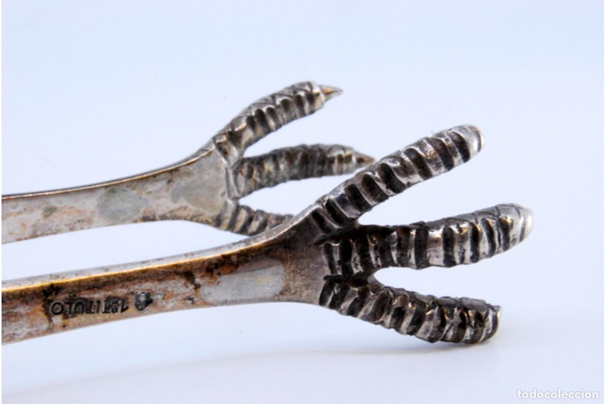 Antig&uuml;edades: Pinzas para hielo, en plata - Foto 4