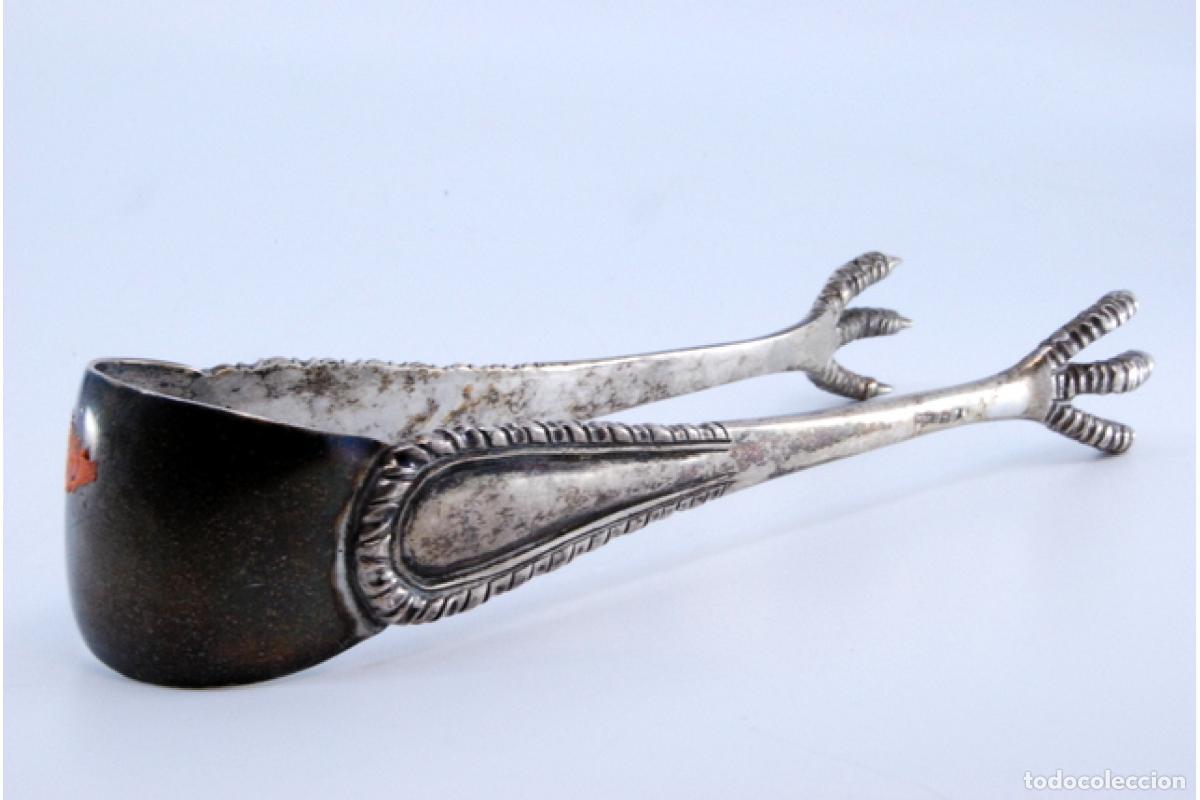 Antig&uuml;edades: Pinzas para hielo, en plata - Foto 5