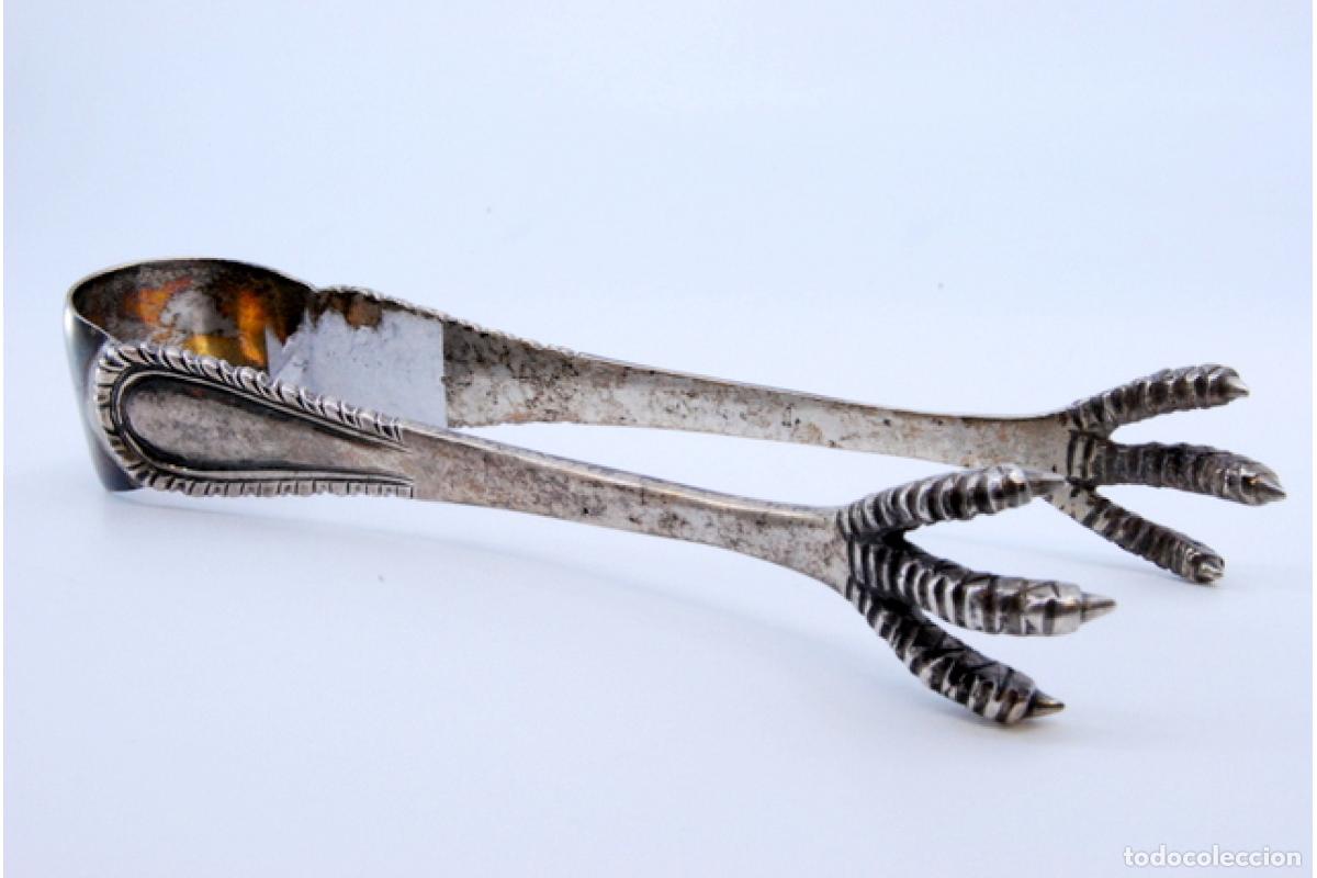 Antig&uuml;edades: Pinzas para hielo, en plata - Foto 6