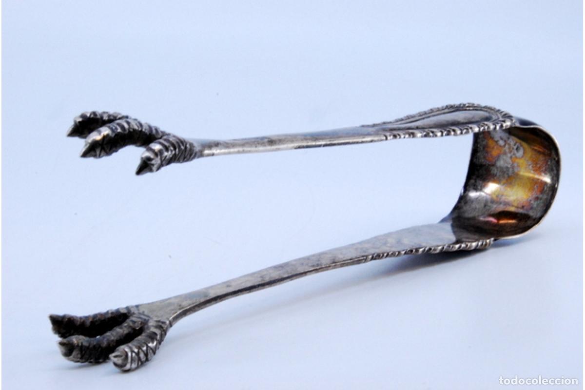 Antig&uuml;edades: Pinzas para hielo, en plata - Foto 7