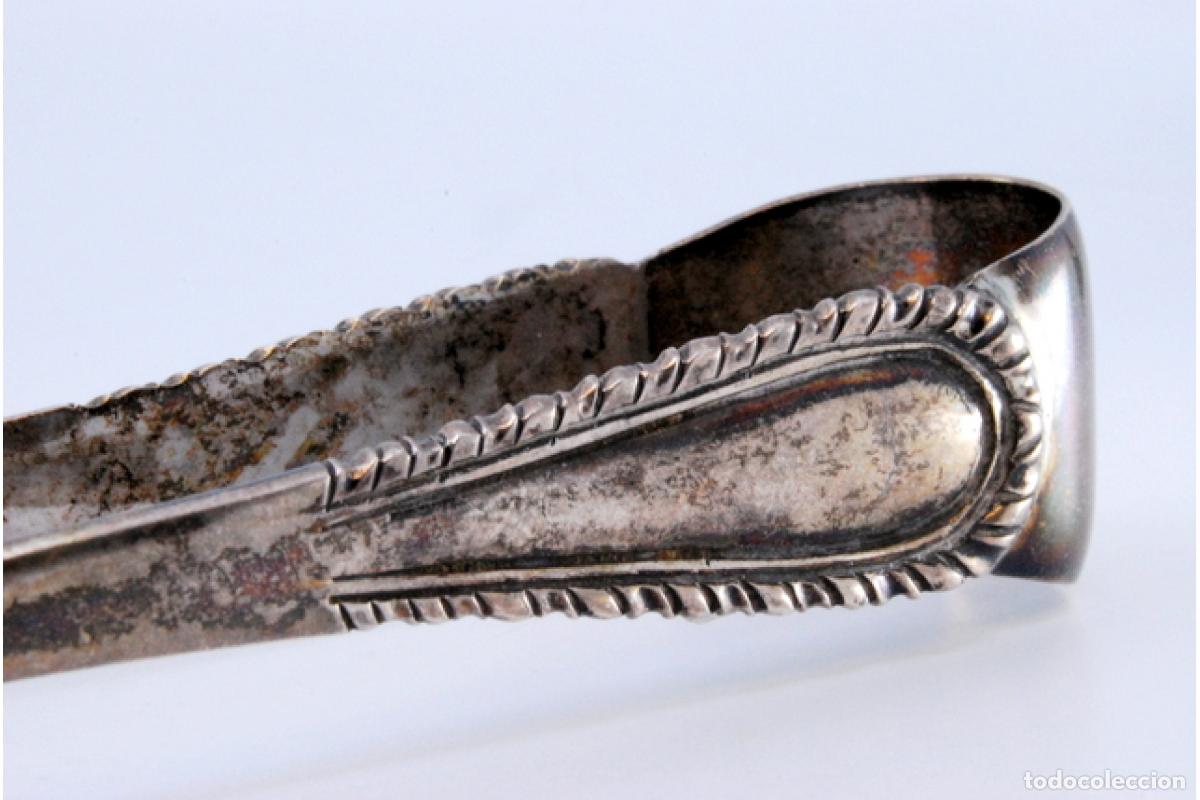 Antig&uuml;edades: Pinzas para hielo, en plata - Foto 8