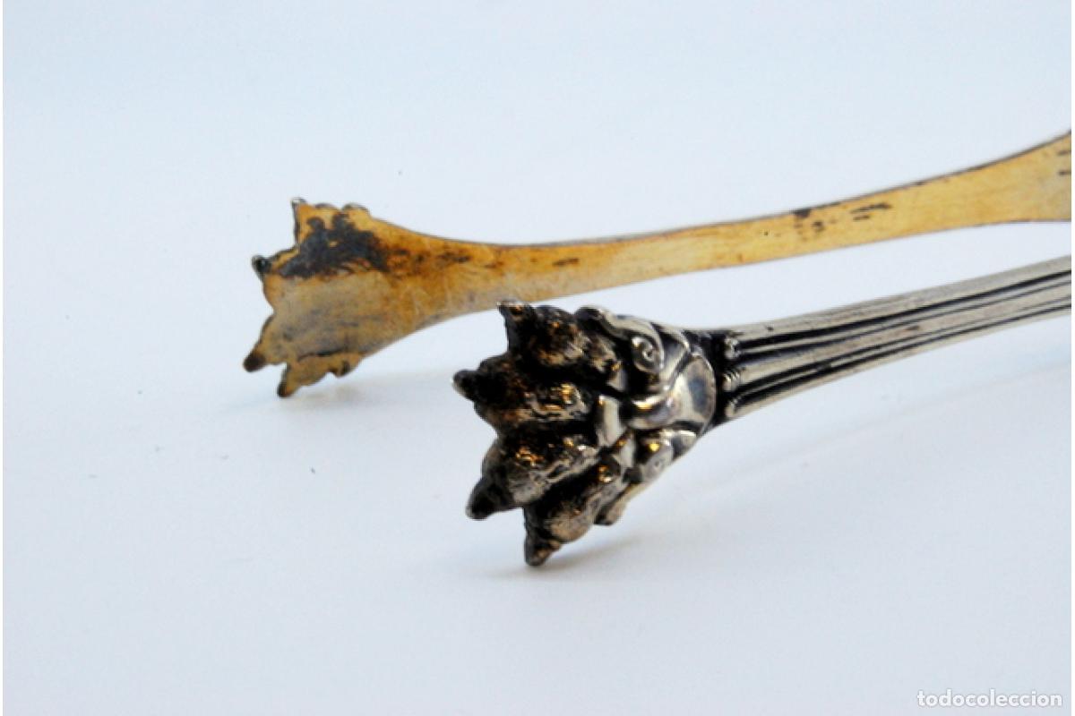 Antig&uuml;edades: Pinzas para hielo, en plata - Foto 3