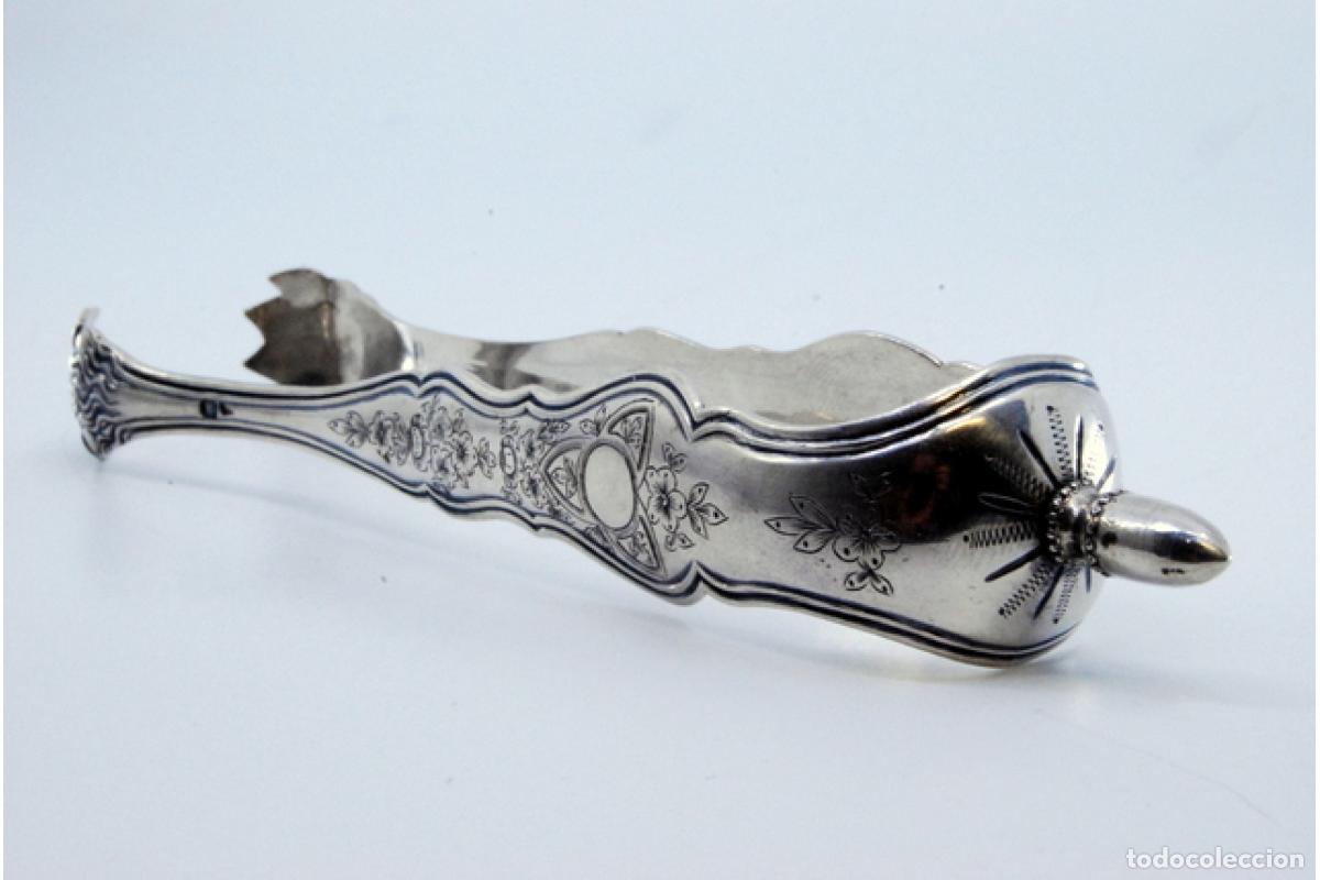 Antig&uuml;edades: Pinzas para hielo, en plata - Foto 4