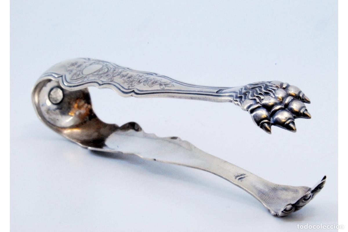 Antig&uuml;edades: Pinzas para hielo, en plata - Foto 8