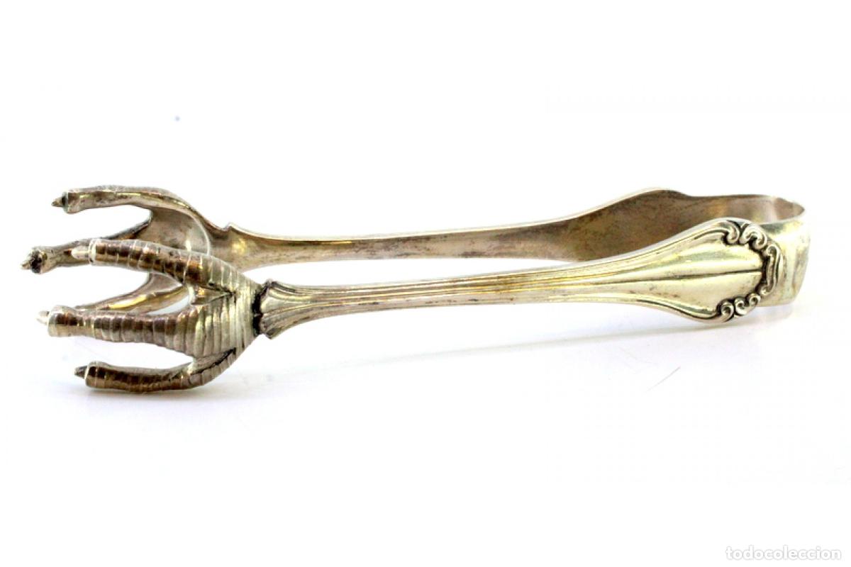 Antig&uuml;edades: Pinzas para hielo, en plata - Foto 3