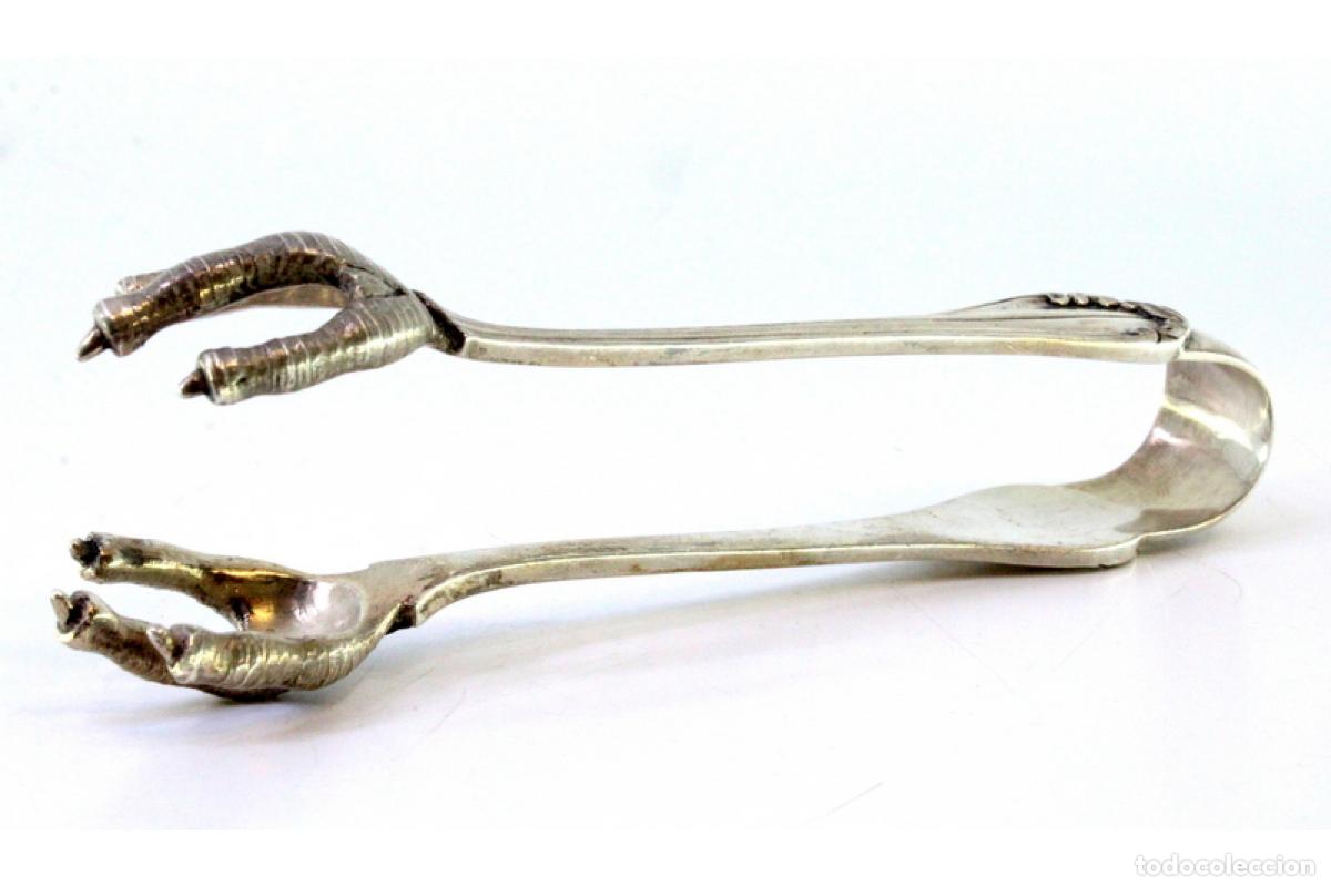 Antig&uuml;edades: Pinzas para hielo, en plata - Foto 5
