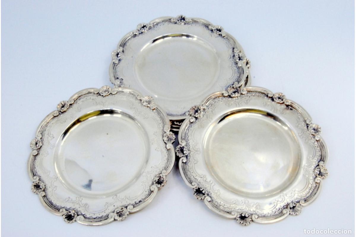 Antig&uuml;edades: platos de pan de plata - Foto 2