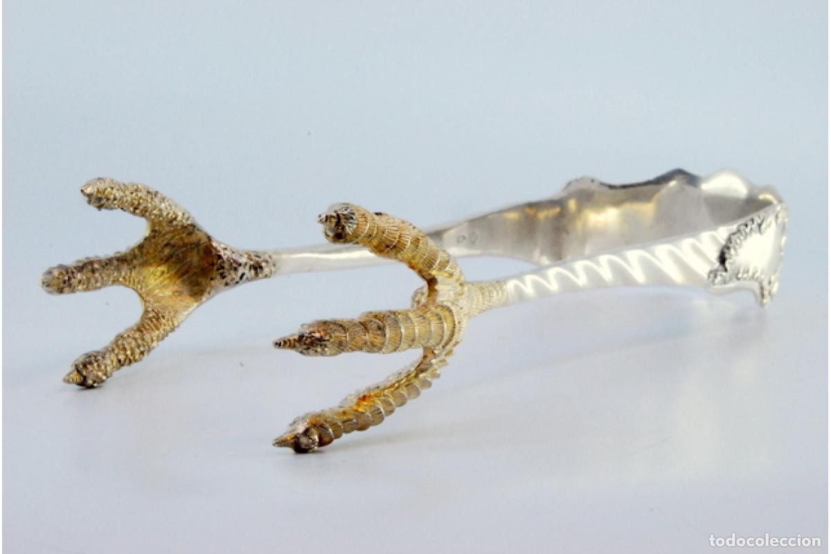 Antig&uuml;edades: Pinzas para hielo, en plata - Foto 4