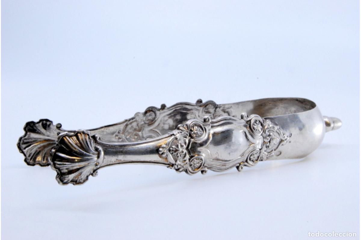 Antig&uuml;edades: Pinzas para hielo, en plata - Foto 2
