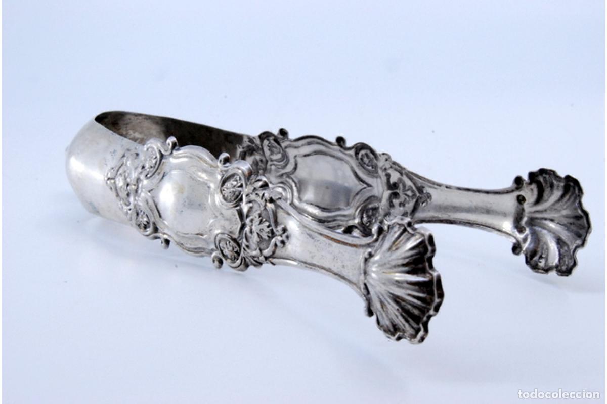 Antig&uuml;edades: Pinzas para hielo, en plata - Foto 3