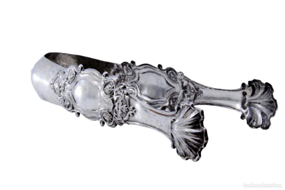 Antig&uuml;edades: Pinzas para hielo, en plata - Foto 1