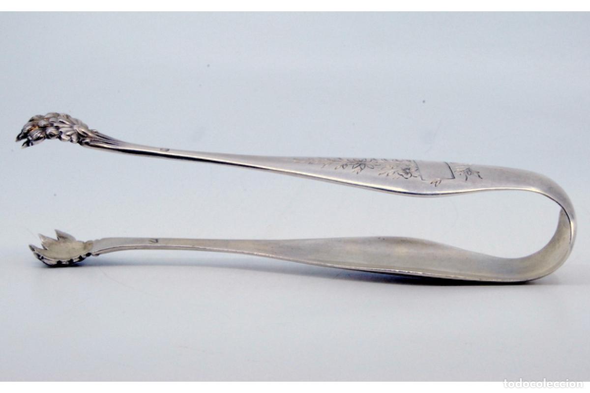 Antig&uuml;edades: Pinzas para hielo, en plata - Foto 3
