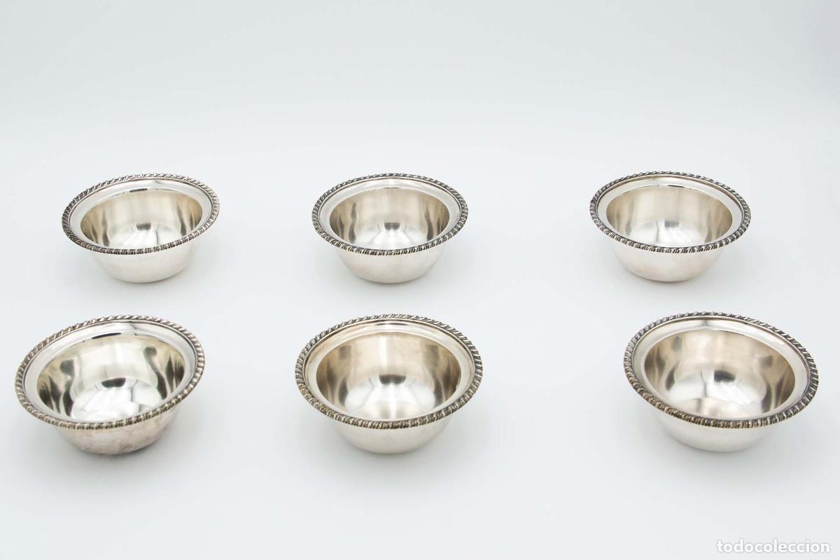 Antig&uuml;edades: Juego de 6 vasos de lavabo de platas. - Foto 1