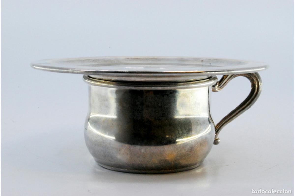 Antig&uuml;edades: taza de t&eacute; de plata - Foto 2
