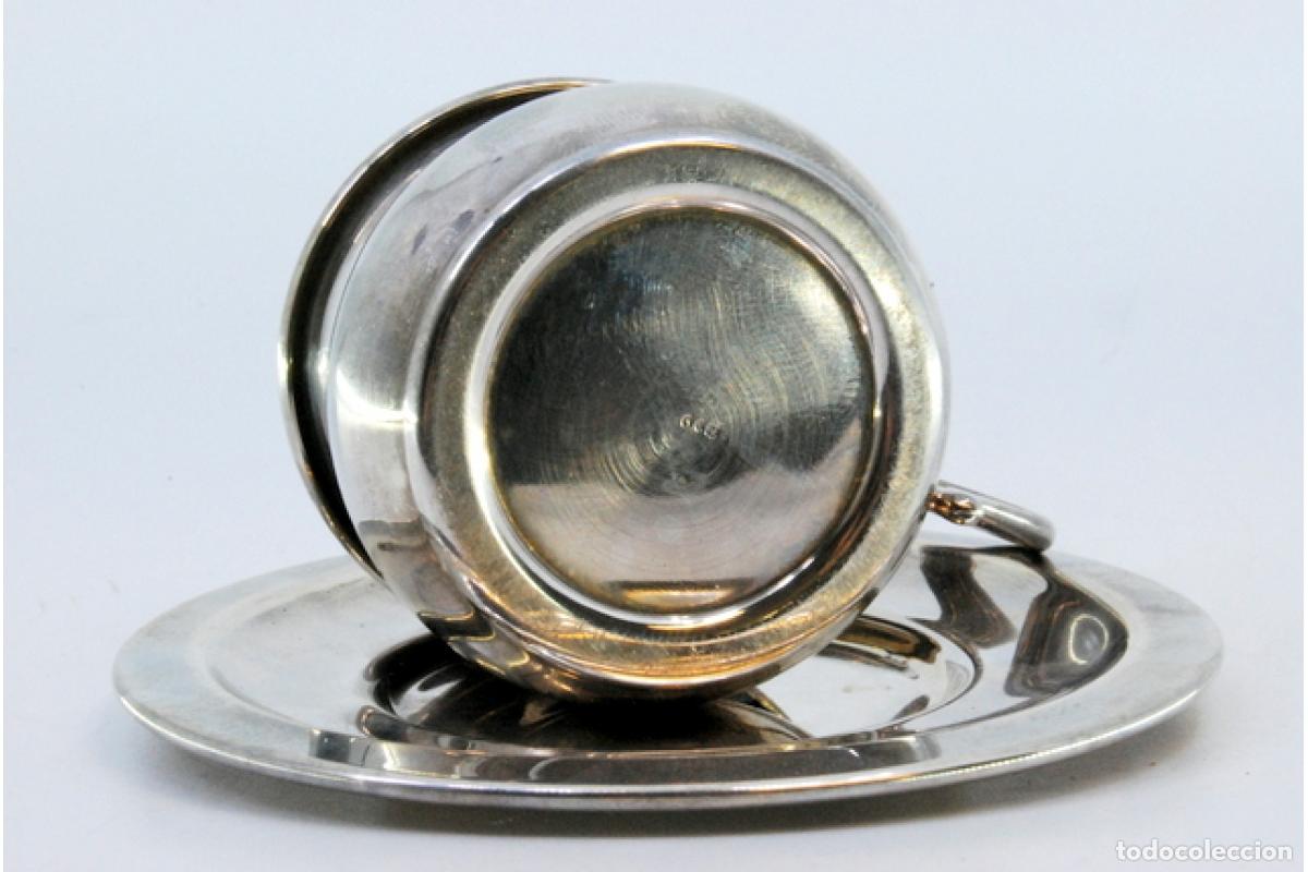 Antig&uuml;edades: taza de t&eacute; de plata - Foto 3