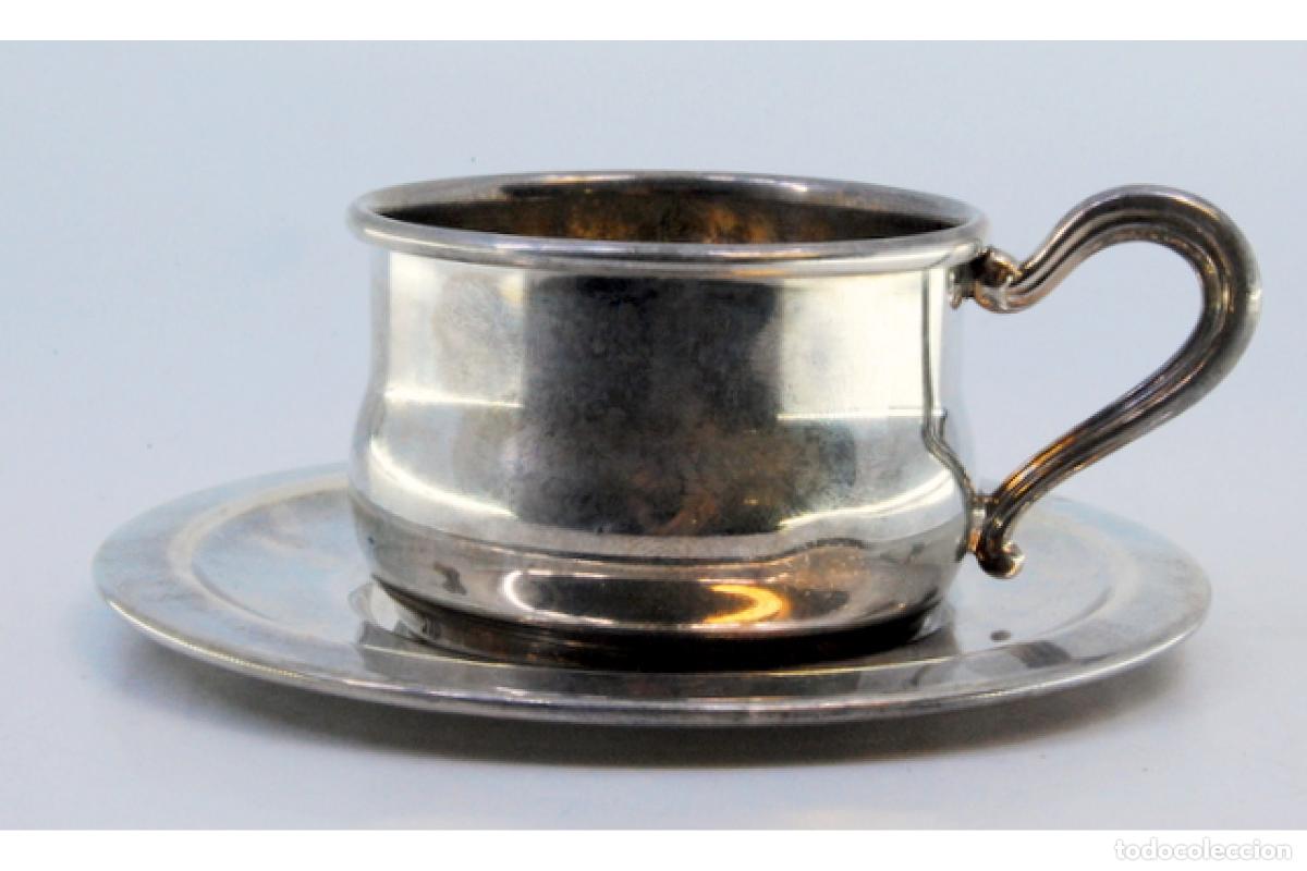 Antig&uuml;edades: taza de t&eacute; de plata - Foto 5