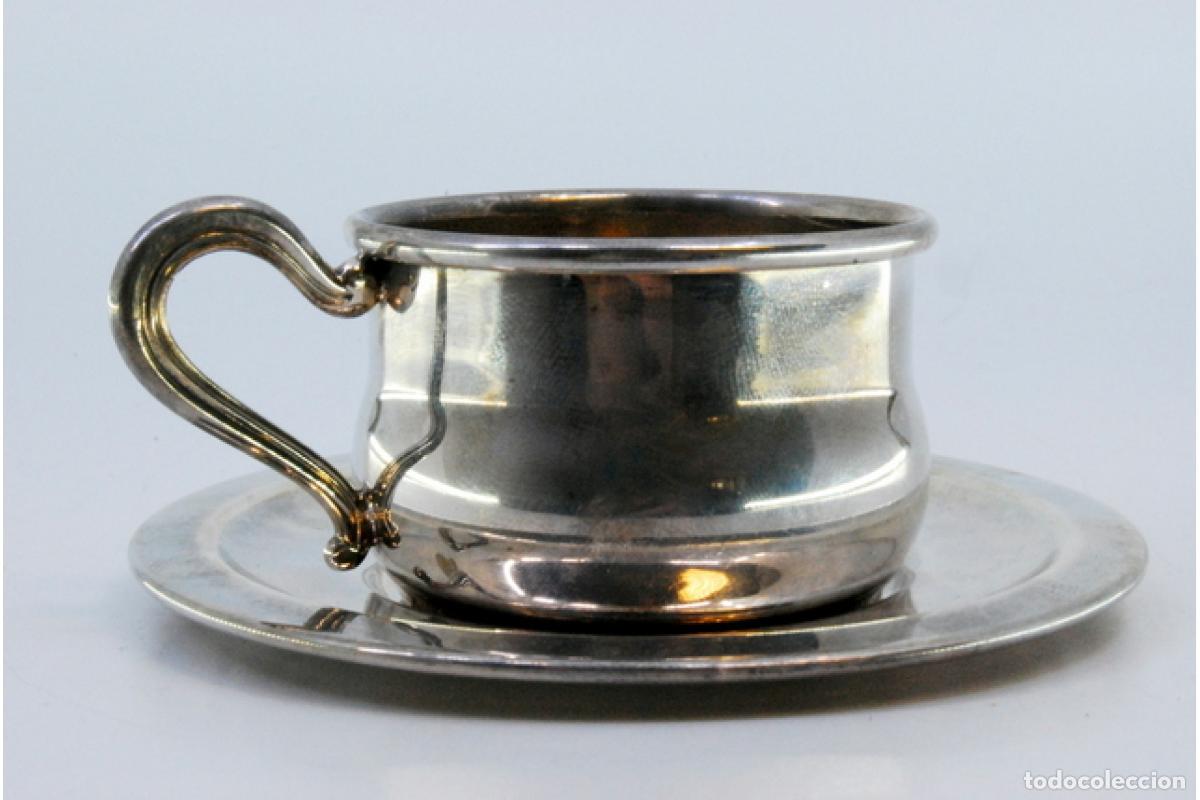 Antig&uuml;edades: taza de t&eacute; de plata - Foto 6