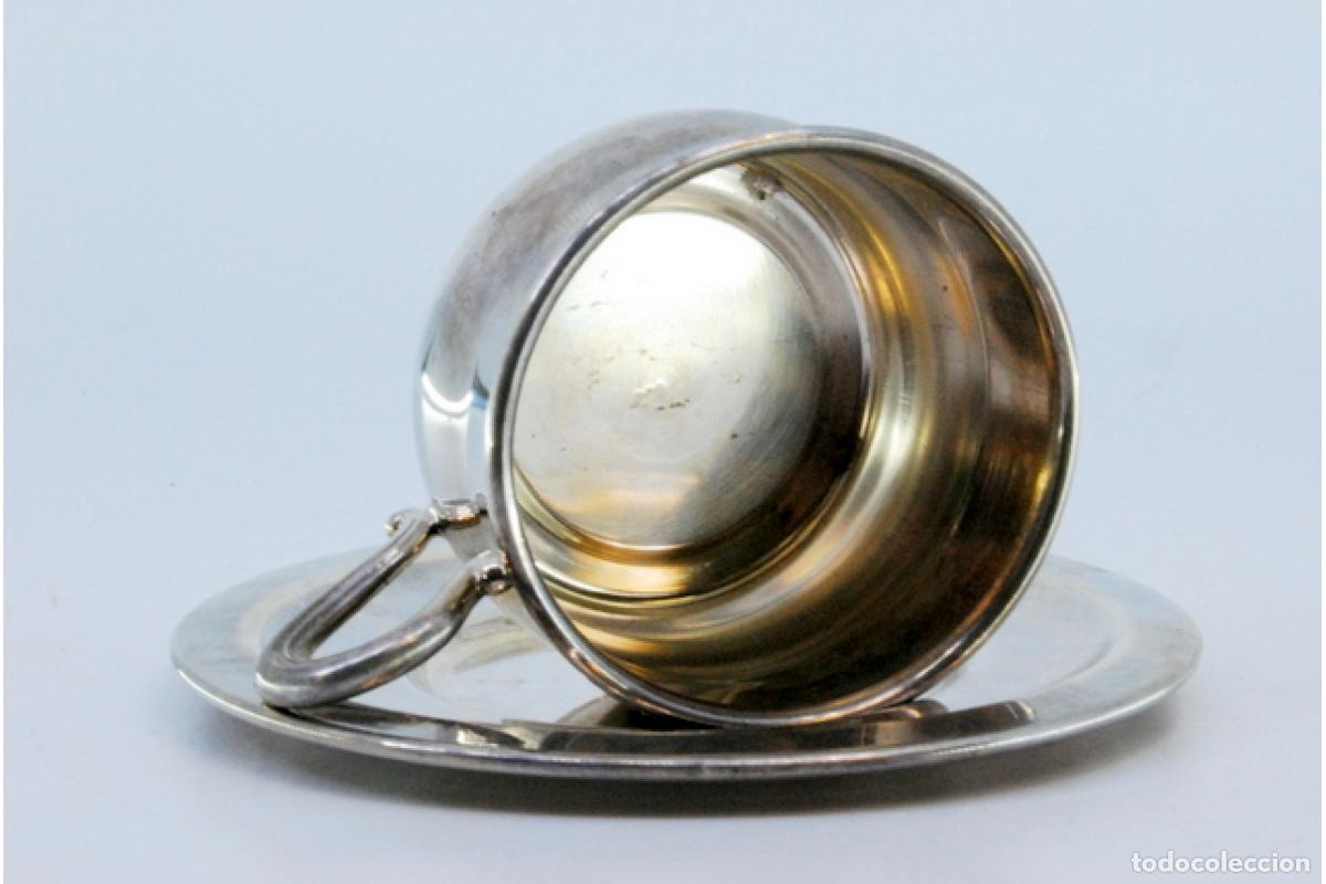 Antig&uuml;edades: taza de t&eacute; de plata - Foto 7