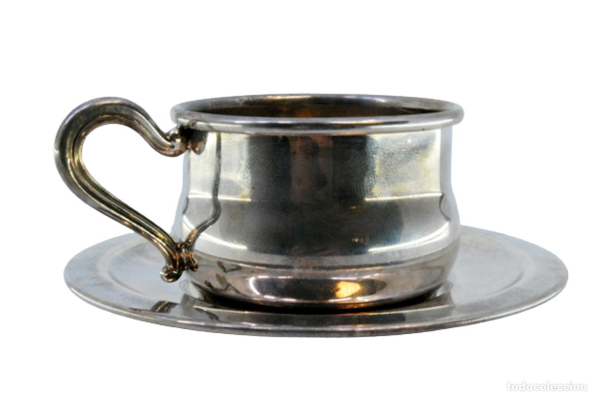 Antig&uuml;edades: taza de t&eacute; de plata - Foto 1