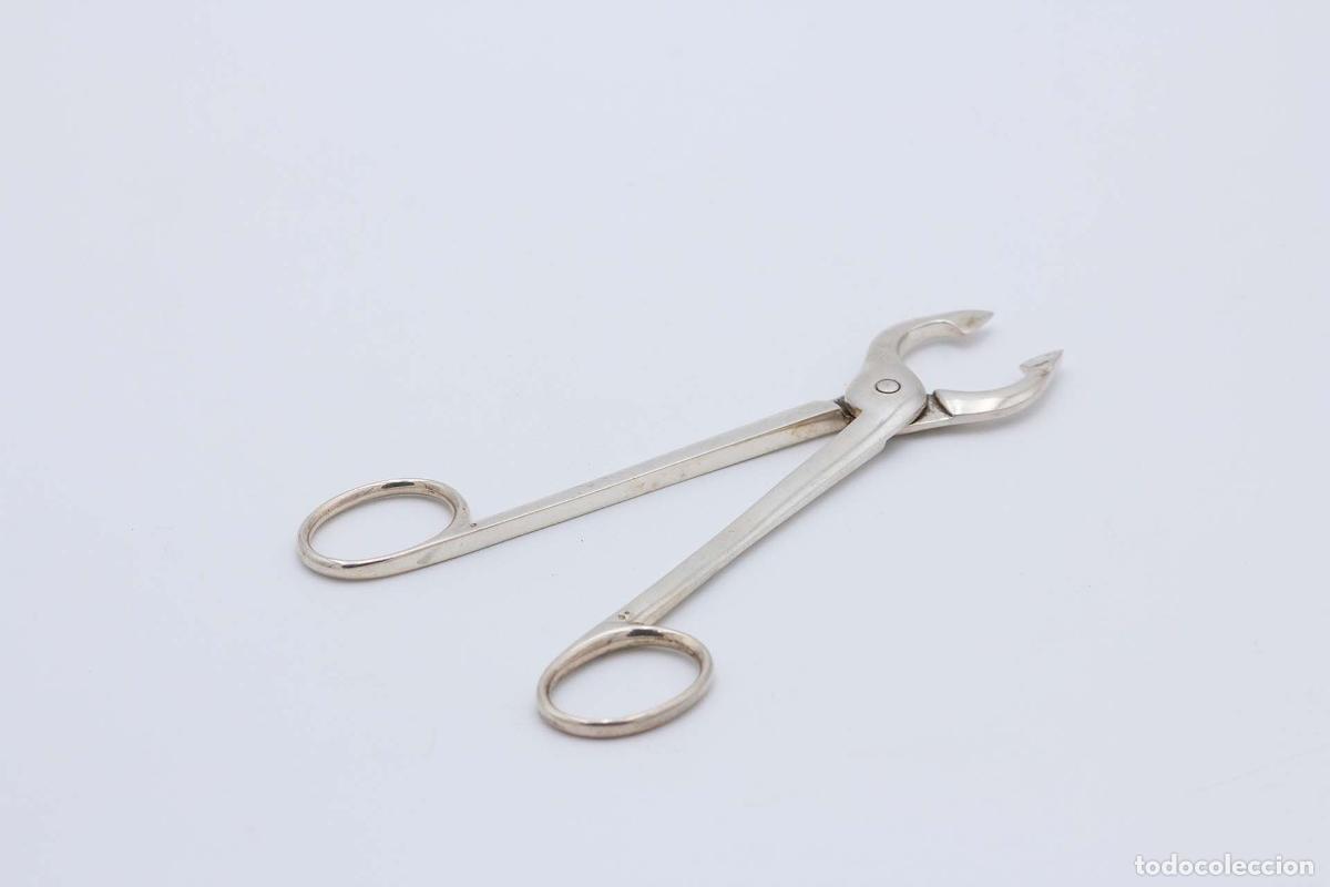 Antiques: Pinzas para az&uacute;car, de plata