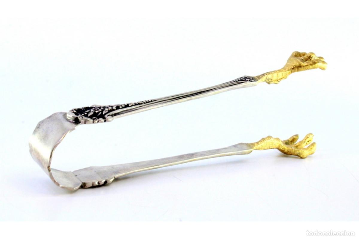 Antig&uuml;edades: Pinzas para hielo, en plata - Foto 5