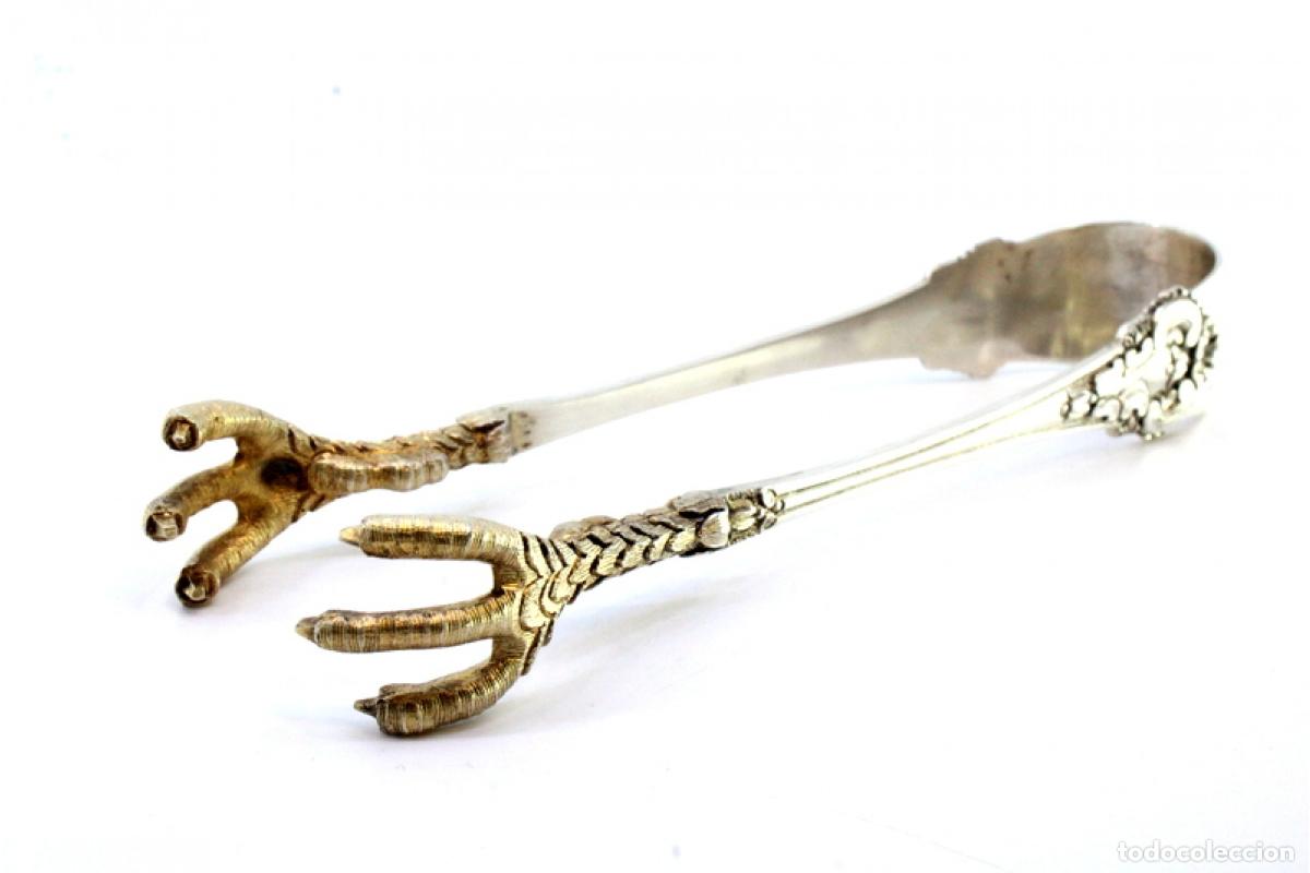 Antig&uuml;edades: Pinzas para hielo, en plata - Foto 2
