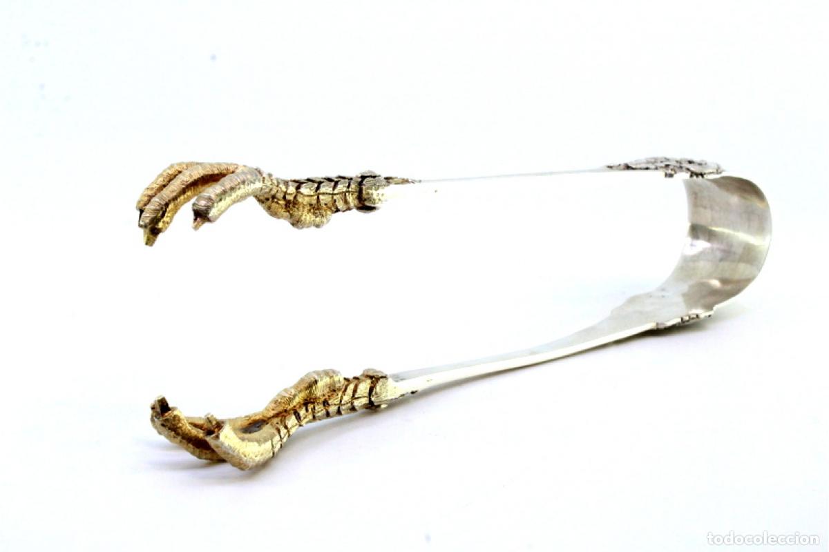 Antig&uuml;edades: Pinzas para hielo, en plata - Foto 5