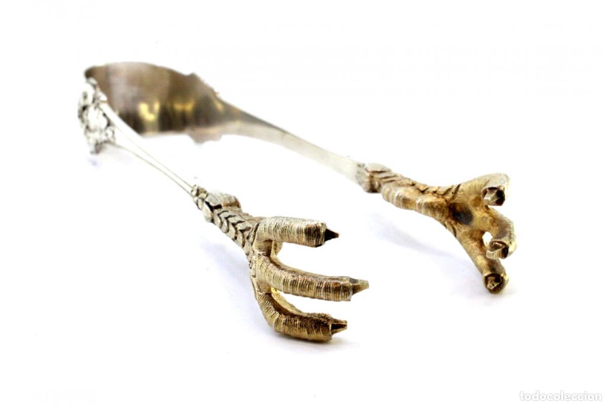 Antig&uuml;edades: Pinzas para hielo, en plata - Foto 7
