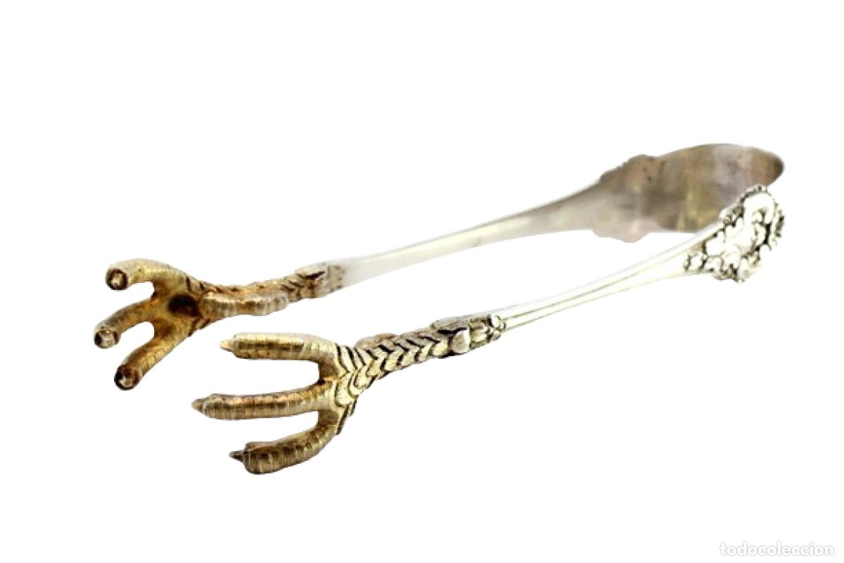 Antig&uuml;edades: Pinzas para hielo, en plata - Foto 1