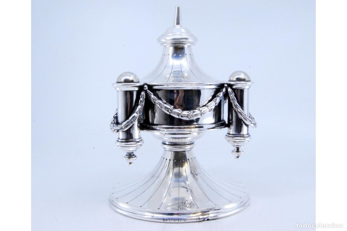 Antig&uuml;edades: Frasco de perfume de plata - Foto 9