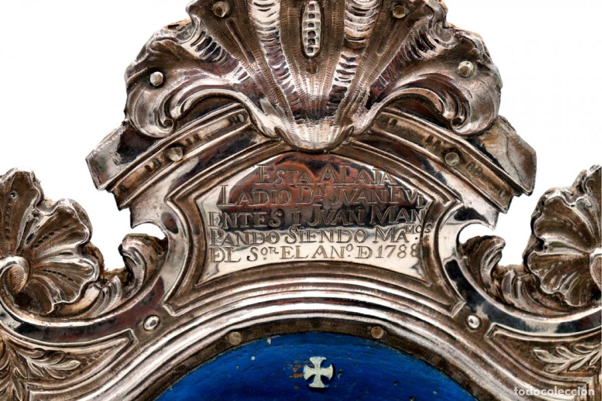 Antig&uuml;edades: A&ntilde;o 1789 - Placa mural de plata espa&ntilde;ola. - Foto 3