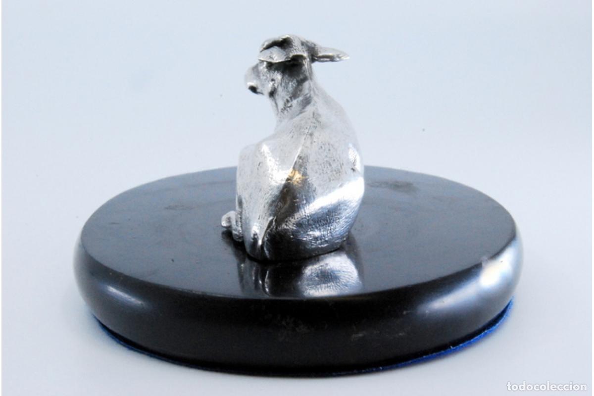 Antig&uuml;edades: Pisapapeles de piedra y plata - Foto 3