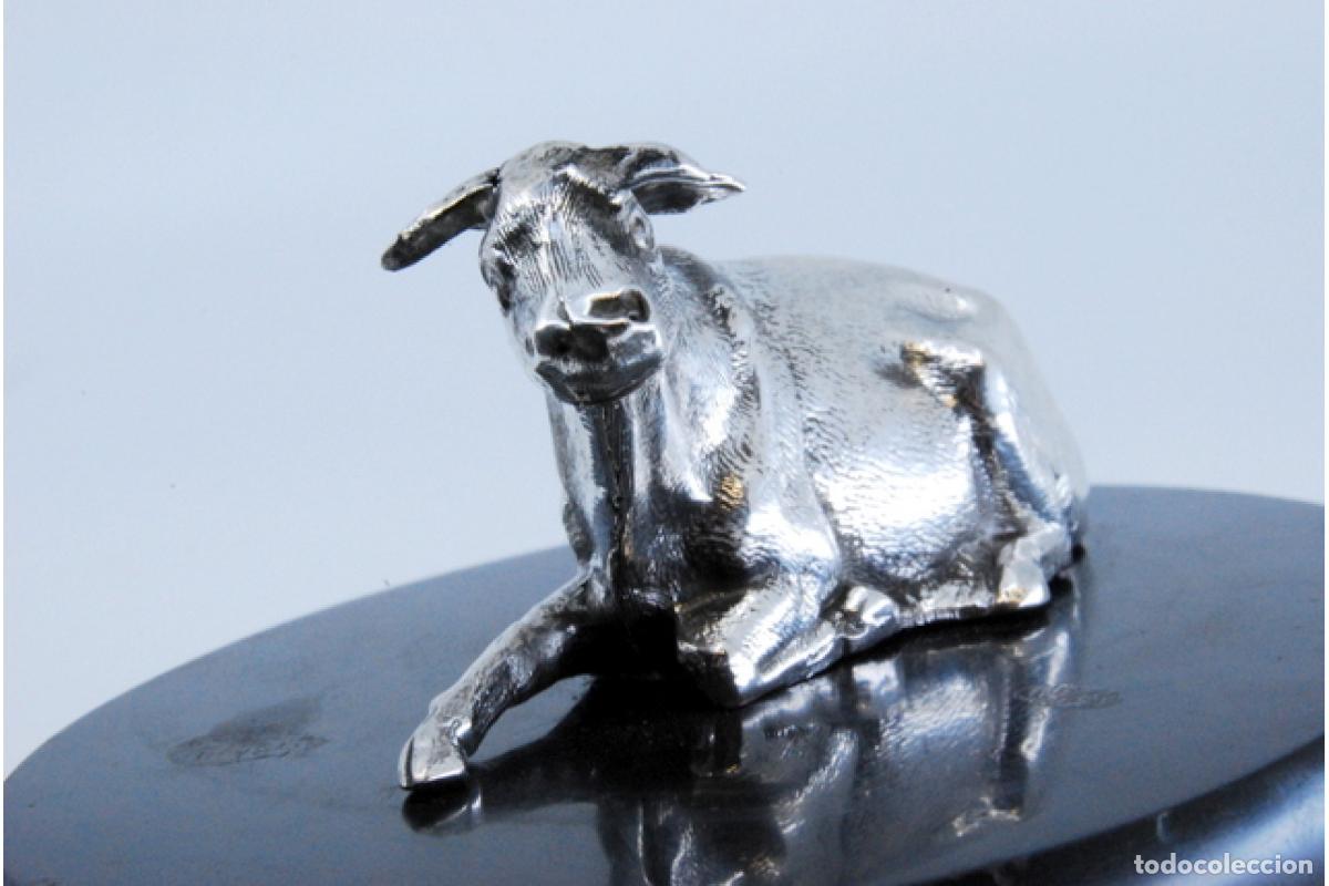 Antig&uuml;edades: Pisapapeles de piedra y plata - Foto 4