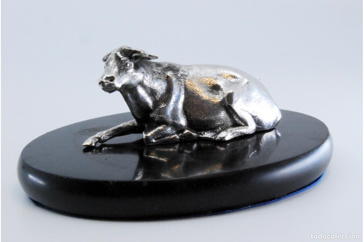 Antig&uuml;edades: Pisapapeles de piedra y plata - Foto 9