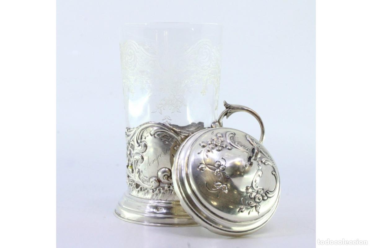 Antig&uuml;edades: Portavasos de plata - Foto 2