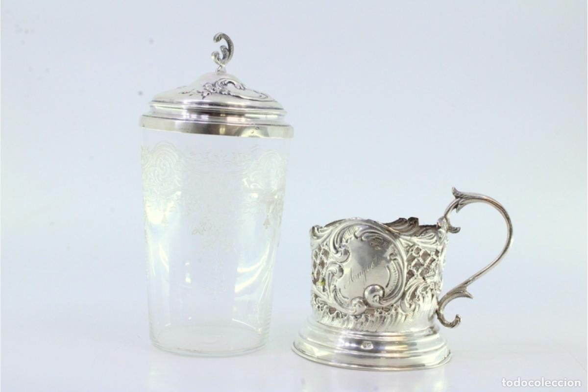 Antig&uuml;edades: Portavasos de plata - Foto 4