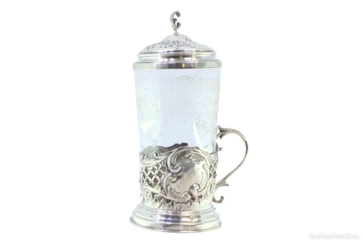Antig&uuml;edades: Portavasos de plata - Foto 1