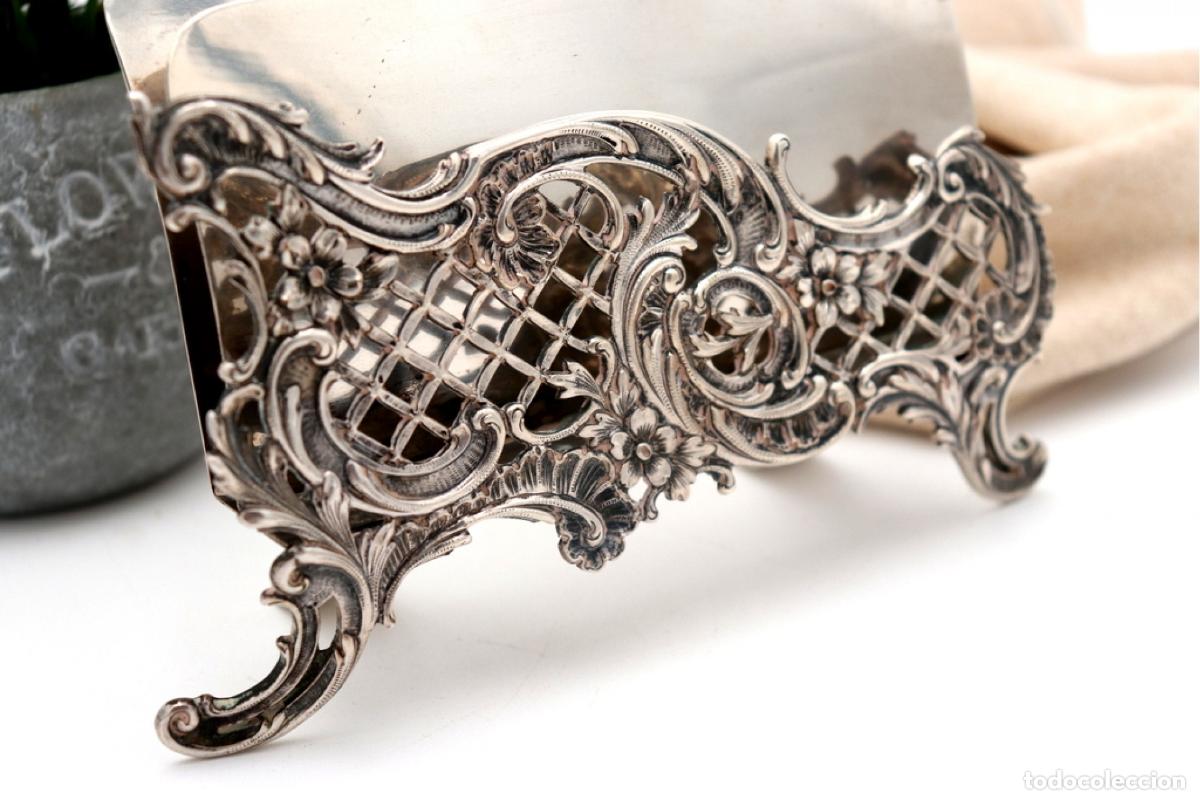 Antig&uuml;edades: Soporte para sobres de plata - Foto 5