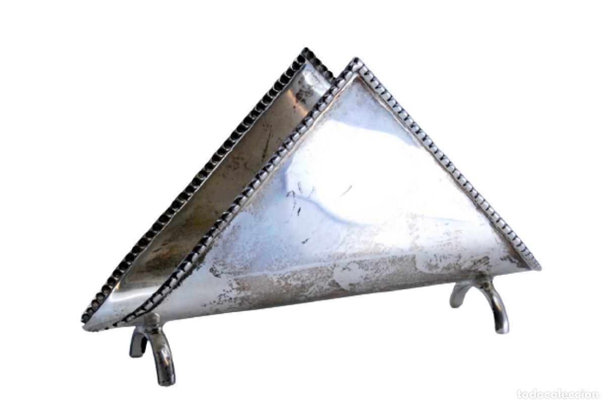Antig&uuml;edades: Servilletero de plata - Foto 1
