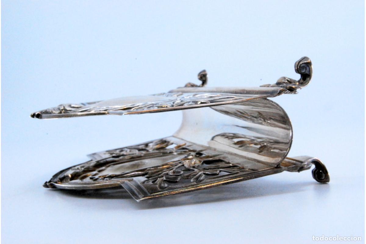Antig&uuml;edades: Servilletero de plata - Foto 9
