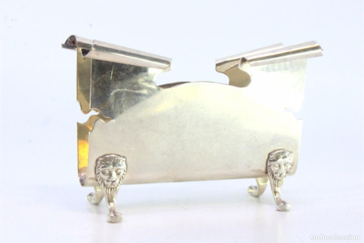 Antig&uuml;edades: Servilletero de plata - Foto 3