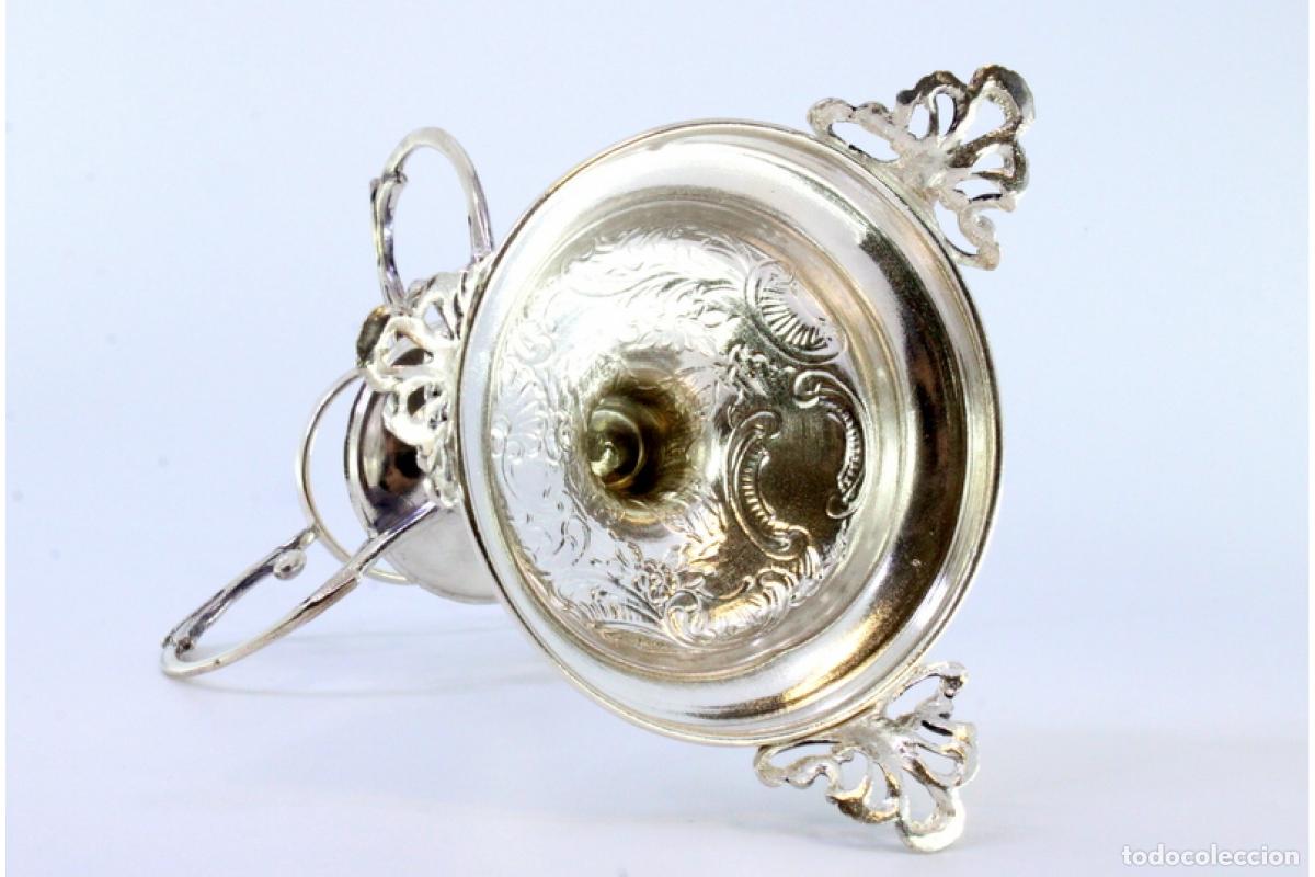 Antig&uuml;edades: Portavelas de plata para altar - Foto 6